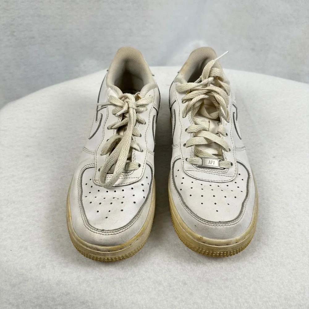 Nike Air‎ Force 1 Low White Youth Sneakers Size 5.5Y Casual Shoes
